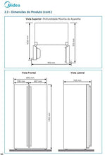 Carregar imagem no visualizador da galeria, Refrigerador/Geladeira Midea Side by Side 528L