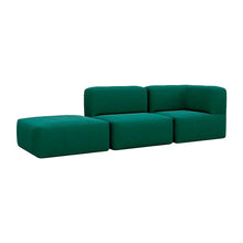 Carregar imagem no visualizador da galeria, 3 Puffs Modulares com Canto e Apoio