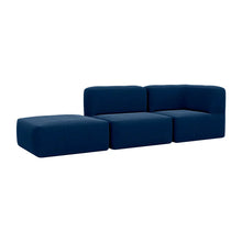 Carregar imagem no visualizador da galeria, 3 Puffs Modulares com Canto e Apoio