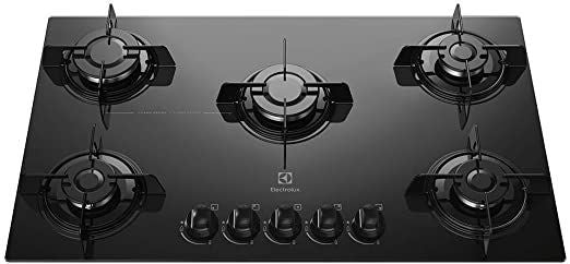 Cooktop à Gás Electrolux KE5GP 5 Bocas e Mesa em Vidro Temperado - Bivolt