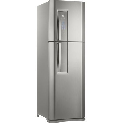 Geladeira/Refrigerador Electrolux Duplex DF44S Frost Free Top Freezer 402 litros Inox - 220V