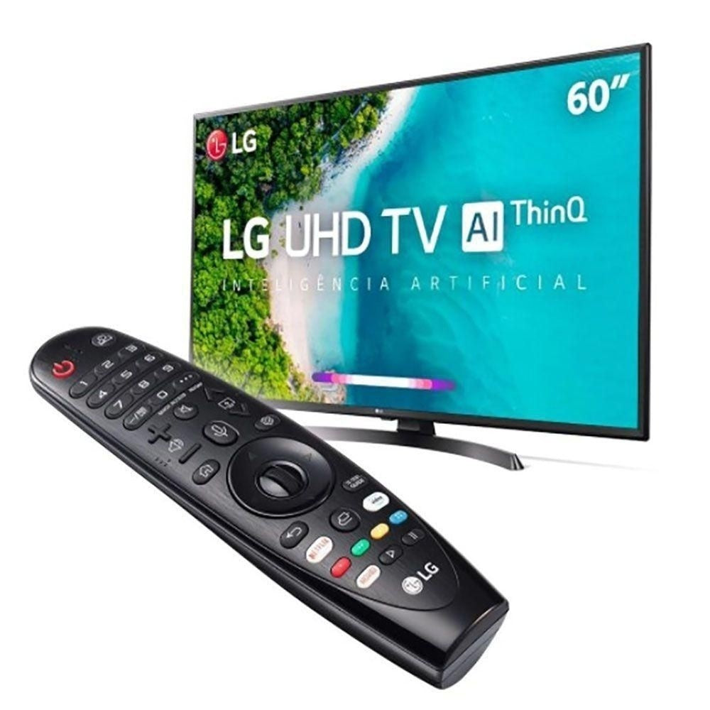 Smart TV LED LG 60'' 60UM7270 Ultra HD 4K Conversor Digital 4HDMI 2USB WiFi 60